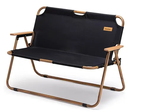 Стул туристический двойной Naturehike NH20JJ002 117×53×72 см Черный, Черный