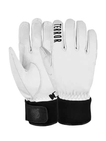Перчатки Leather Terror, White