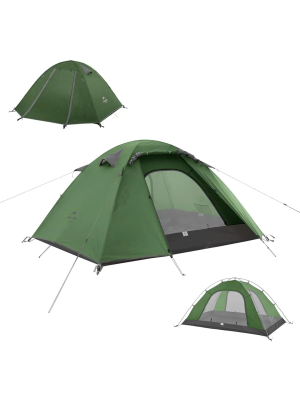 P-Series aluminum pole tent with new material 210T65D embossed design 2 man Storm blue 2.1kg / . для гор и походов