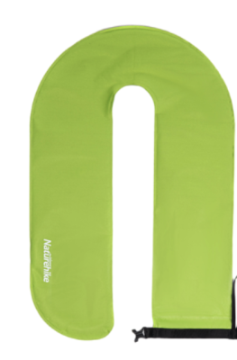 Надувная туристическая U-образная подушка Naturehike Multi-function 20ZT 31×65×17 см Зеленая / 31*65*17 / Зеленый для гор и походов