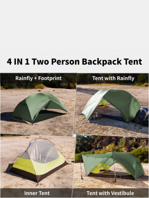 Mongar Hiking Tent BASE Forest green/2 persons/210T Polyester 2.33kg / . для гор и походов