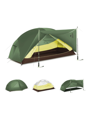 Mongar Hiking Tent BASE Forest green/2 persons/210T Polyester 2.33kg / . для гор и походов