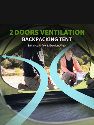 Bleik Series Tent Forest green / 2 persons / Type B 2.6kg / . для гор и походов