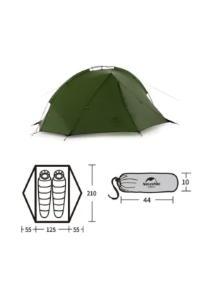 Tagar double man tent Pro 2 man Forest green/20D 1.21kg / . для гор и походов