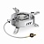 Горелка Naturehike High Power Folding Gas Stove / 25.6*25.6*11.6 / silver для гор и походов