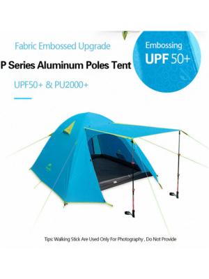 P-Series aluminum pole tent with new material 210T65D embossed design 2 man Storm blue 2.1kg / . для гор и походов