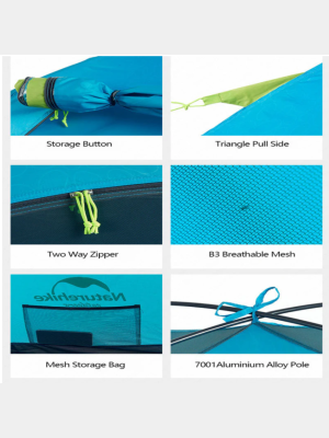P-Series aluminum pole tent with new material 210T65D embossed design 2 man Storm blue 2.1kg / . для гор и походов