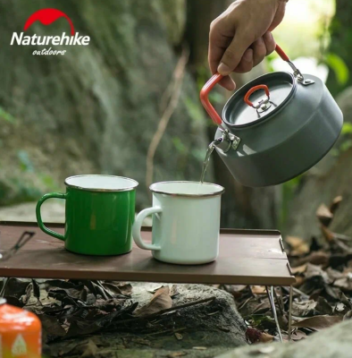 Чайник туристический Naturehike / 1.1L / Серый для гор и походов
